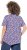 Ulla Popken Floral Pointed Hem Short Sleeve Tee Purple - Potlačené tričká pre ženy - 