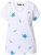 Ulla Popken Cross Stitch Short Sleeve Tee Snow White - Potlačené tričká pre ženy - 