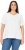 Ulla Popken Embroidered Sunrise Lettering Tee Off-White - Potlačené tričká pre ženy - 