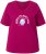 Ulla Popken Shell Picker Club Short Sleeve Graphic Tee Magnolia Red - Potlačené tričká pre ženy - 