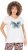 Ulla Popken Free Spirit Butterfly Cap Sleeve Graphic Tee Off-White - Potlačené tričká pre ženy - 