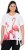 Ulla Popken Flamingo Short Sleeve Graphic Tee Off-White - Potlačené tričká pre ženy - 