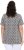 Ulla Popken Cactus Print Short Sleeve V-Neck Tee Graphite Grey - Potlačené tričká pre ženy - 