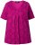 Ulla Popken Snake Print V-Neck Tee Magnolia Red - Potlačené tričká pre ženy - 
