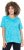 Ulla Popken Abstract Animal Print Short Sleeve Tee Deep Aqua - Potlačené tričká pre ženy - 