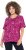 Ulla Popken Abstract Animal Print Short Sleeve Tee Magnolia Red - Potlačené tričká pre ženy - 