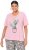 Ulla Popken Cactus Short Sleeve Graphic Tee Pink - Potlačené tričká pre ženy - 