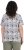 Ulla Popken Half-sleeve A-line V-neck Pointed Hem Animal Pattern T-shirt Moss - Potlačené tričká pre ženy - 