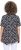 Ulla Popken Bow Print Short Sleeve Pointed Hem Tee Black - Potlačené tričká pre ženy - 
