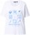 Ulla Popken Drinks And Sunset Graphic Tee Snow White - Potlačené tričká pre ženy - 