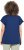 Ulla Popken Textured Paisley Motif Cap Sleeve Tee Navy - Potlačené tričká pre ženy - 