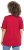 Ulla Popken Bow Print Split Sleeve Tee Ruby Red - Potlačené tričká pre ženy - 