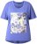 Ulla Popken Lady Of The Moon Short Sleeve Graphic Tee Lavender - Potlačené tričká pre ženy - 