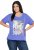 Ulla Popken Lady Of The Moon Short Sleeve Graphic Tee Lavender - Potlačené tričká pre ženy - 