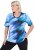 Ulla Popken Cutout Abstract Print Short Sleeve Tee Light Sapphire - Potlačené tričká pre ženy - 