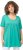 Ulla Popken Essential Front Pleat Tee Turquoise Green - Tričká - 