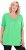 Ulla Popken Essential Front Pleat Tee Mint Green - Tričká - 