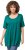 Ulla Popken Essential Front Pleat Tee Dark Emerald - Tričká - 