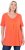 Ulla Popken Essential Front Pleat Tee Pink Coral - Tričká - 