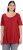 Ulla Popken Essential Front Pleat Tee Poppy - Tričká - 