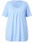 Ulla Popken Essential Front Pleat Tee Light Blue - Tričká - 
