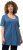 Ulla Popken Essential Front Pleat Tee Denim Blue - Tričká - 