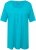 Ulla Popken Essential Front Pleat Tee Deep Aqua - Tričká - 