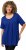 Ulla Popken Essential Front Pleat Tee Cobalt Blue - Tričká - 