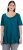 Ulla Popken Essential Front Pleat Tee Cerulean - Tričká - 
