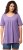 Ulla Popken Essential Front Pleat Tee Pale Lilac - Tričká - 