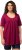 Ulla Popken Essential Front Pleat Tee Magnolia Red - Tričká - 