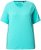 Ulla Popken Piping Accent Functional UVP 50+ Stretch Knit Top Aqua Green - Tričká - 