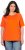 Ulla Popken Piping Accent Functional UVP 50+ Stretch Knit Top Orange Red - Tričká - 