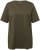 Ulla Popken Essential Notch Neck Stretch Tee Forest Green - Tričká - 