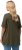 Ulla Popken Essential Notch Neck Stretch Tee Forest Green - Tričká - 