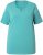 Ulla Popken Essential Notch Neck Stretch Tee Pale Green - Tričká - 