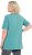 Ulla Popken Essential Notch Neck Stretch Tee Pale Green - Tričká - 