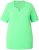 Ulla Popken Essential Notch Neck Stretch Tee Mint Green - Tričká - 