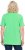 Ulla Popken Essential Notch Neck Stretch Tee Mint Green - Tričká - 