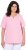 Ulla Popken Essential Notch Neck Stretch Tee Pink - Tričká - 