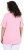Ulla Popken Essential Notch Neck Stretch Tee Pink - Tričká - 