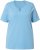 Ulla Popken Essential Notch Neck Stretch Tee Light Teal - Tričká - 
