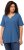 Ulla Popken Essential Notch Neck Stretch Tee Denim Blue - Tričká - 