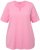 Ulla Popken Essential Notch Neck Stretch Tee Light Pink - Tričká - 