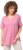 Ulla Popken Essential Notch Neck Stretch Tee Light Pink - Tričká - 