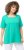 Ulla Popken Essential Square Neck Stretch Tee Turquoise Green - Tričká - 