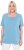 Ulla Popken Essential Square Neck Stretch Tee Light Teal - Tričká - 