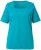 Ulla Popken Essential Square Neck Stretch Tee Green Emerald - Tričká - 