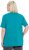 Ulla Popken Essential Square Neck Stretch Tee Green Emerald - Tričká - 