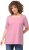 Ulla Popken Essential Square Neck Stretch Tee Light Pink - Tričká - 